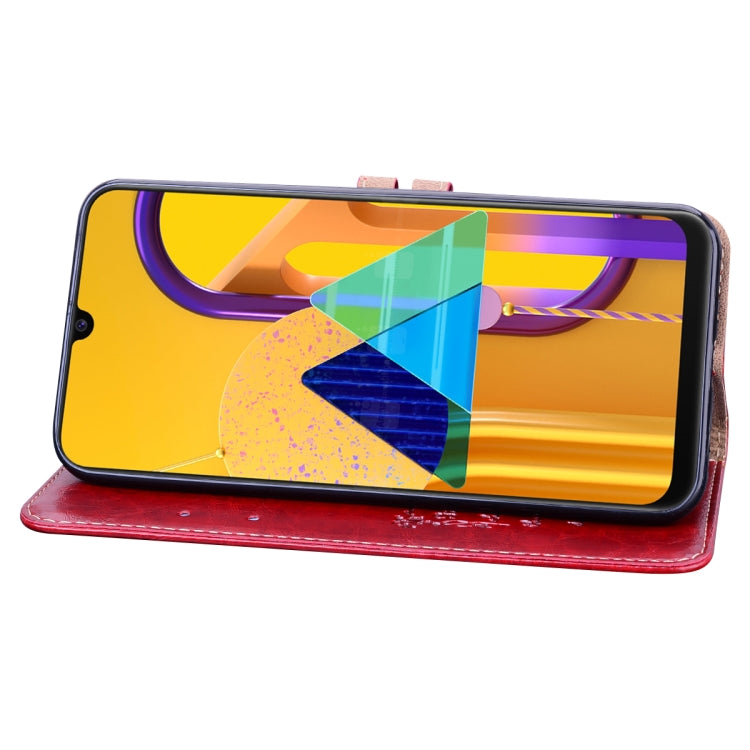 For Samsung Galaxy M21 Business Style Oil Wax Texture Horizontal Flip Leather Case with Holder & Card Slots & Wallet