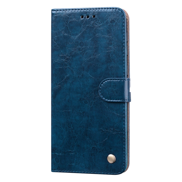 For Samsung Galaxy M21 Business Style Oil Wax Texture Horizontal Flip Leather Case with Holder & Card Slots & Wallet
