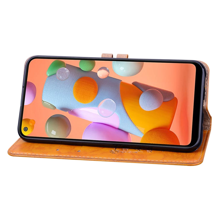 For Samsung Galaxy A11 Business Style Oil Wax Texture Horizontal Flip Leather Case with Holder & Card Slots & Wallet