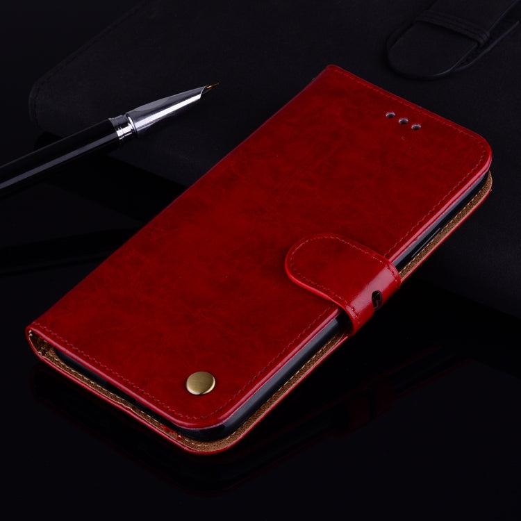 For Samsung Galaxy A11 Business Style Oil Wax Texture Horizontal Flip Leather Case with Holder & Card Slots & Wallet