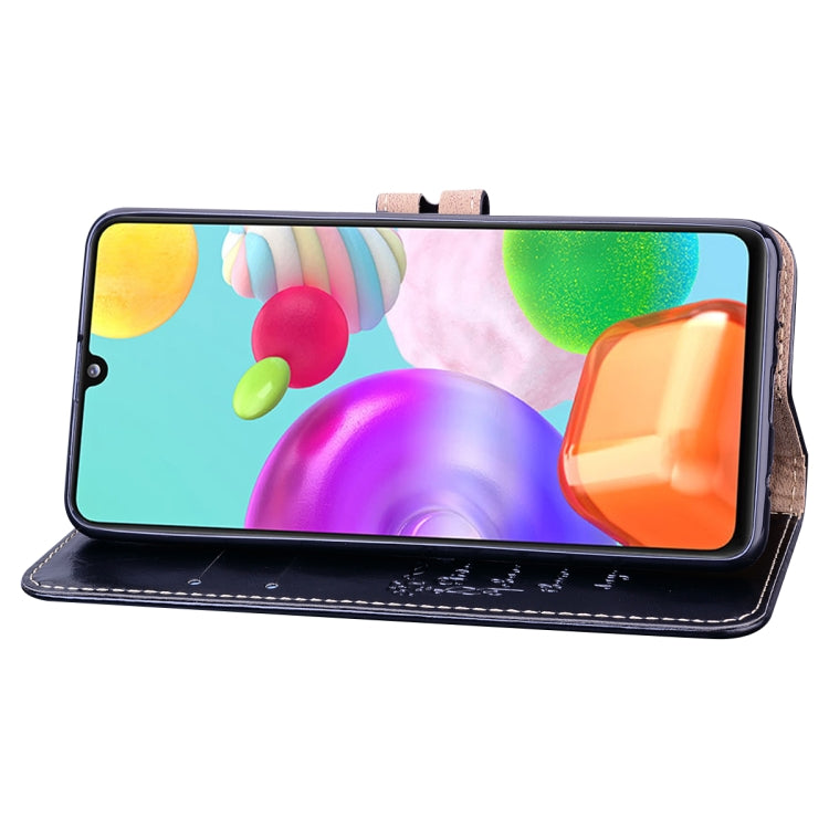 For Samsung Galaxy A41 Business Style Oil Wax Texture Horizontal Flip Leather Case with Holder & Card Slots & Wallet