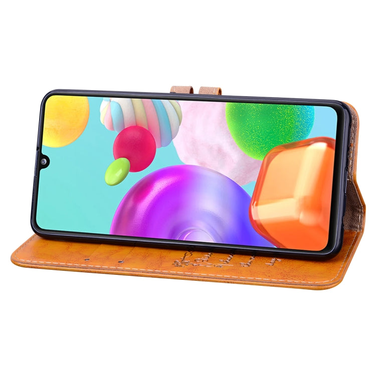 For Samsung Galaxy A41 Business Style Oil Wax Texture Horizontal Flip Leather Case with Holder & Card Slots & Wallet