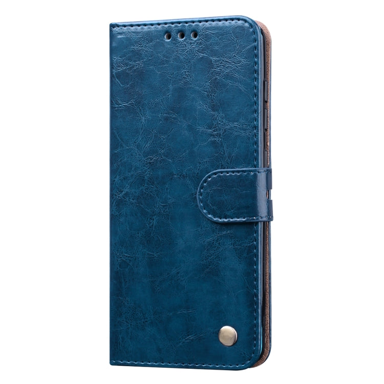For Samsung Galaxy A41 Business Style Oil Wax Texture Horizontal Flip Leather Case with Holder & Card Slots & Wallet
