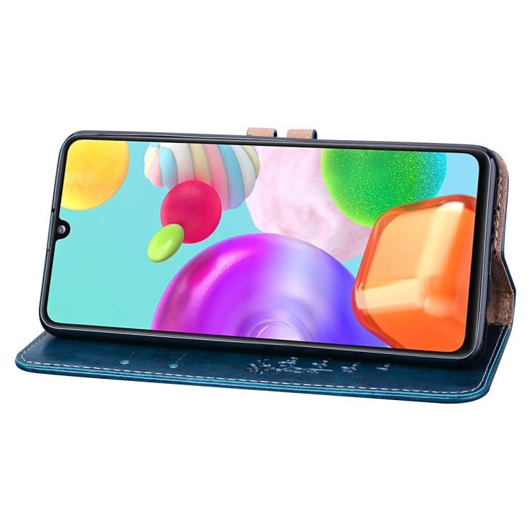 For Samsung Galaxy A41 Business Style Oil Wax Texture Horizontal Flip Leather Case with Holder & Card Slots & Wallet