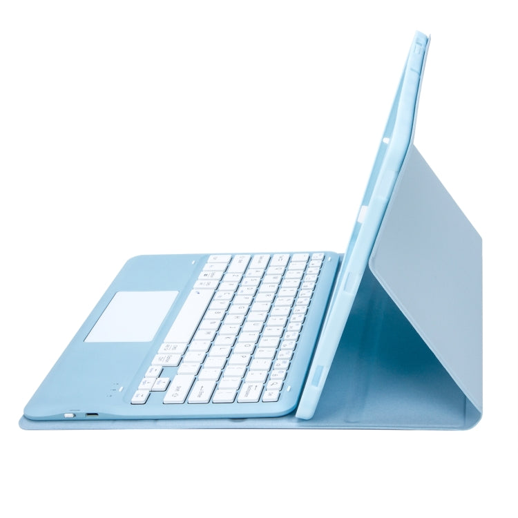 A810B-A For Samsung Galaxy Tab S9+ Touch Pad Detachable Bluetooth Keyboard Leather Tablet Case