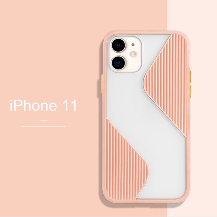 For iPhone 11 Contrast Color Stitching TPU Protective Case