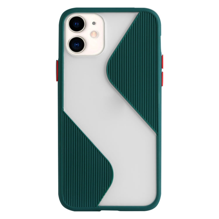 For iPhone 11 Contrast Color Stitching TPU Protective Case