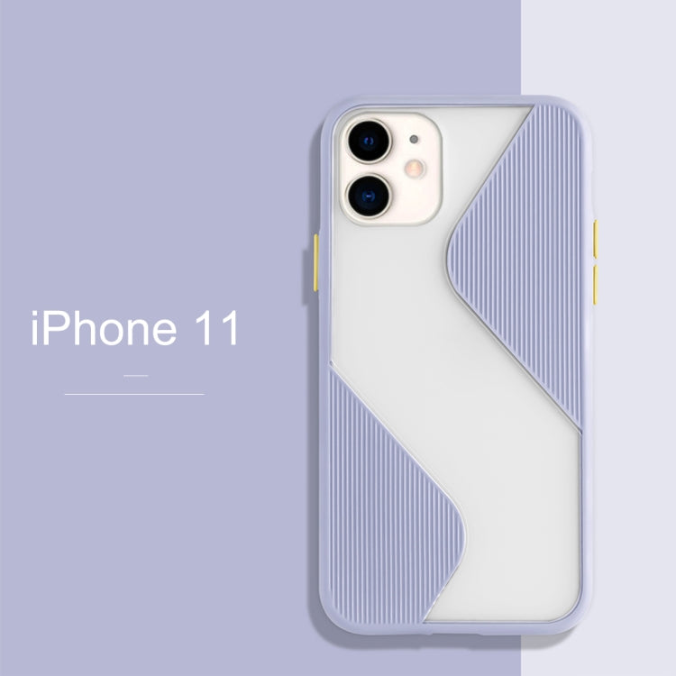 For iPhone 11 Contrast Color Stitching TPU Protective Case