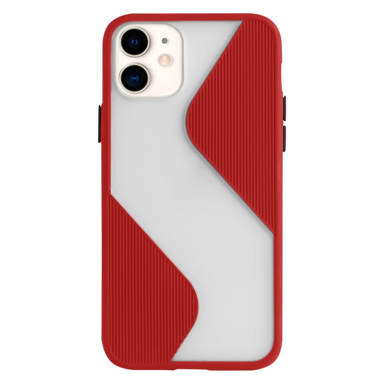 For iPhone 11 Contrast Color Stitching TPU Protective Case