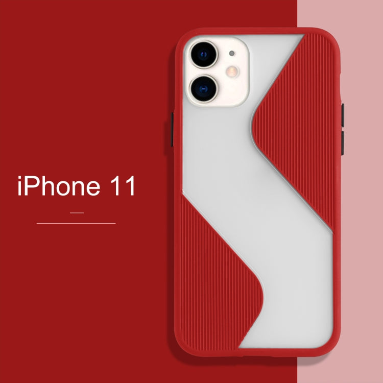 For iPhone 11 Contrast Color Stitching TPU Protective Case