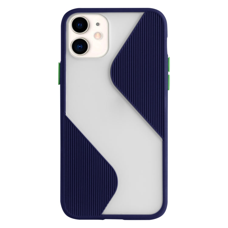 For iPhone 11 Contrast Color Stitching TPU Protective Case