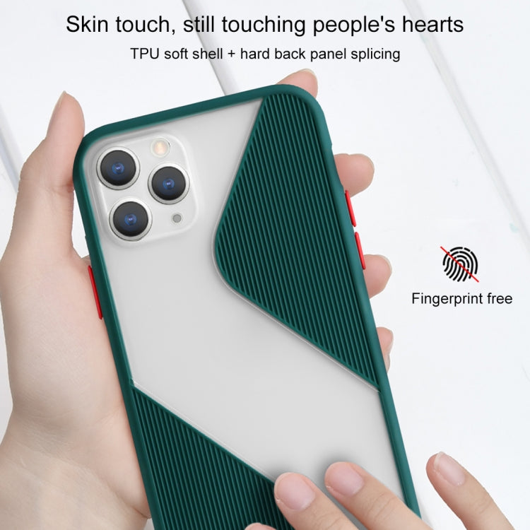 For iPhone 11 Pro Contrast Color Stitching TPU Protective Case