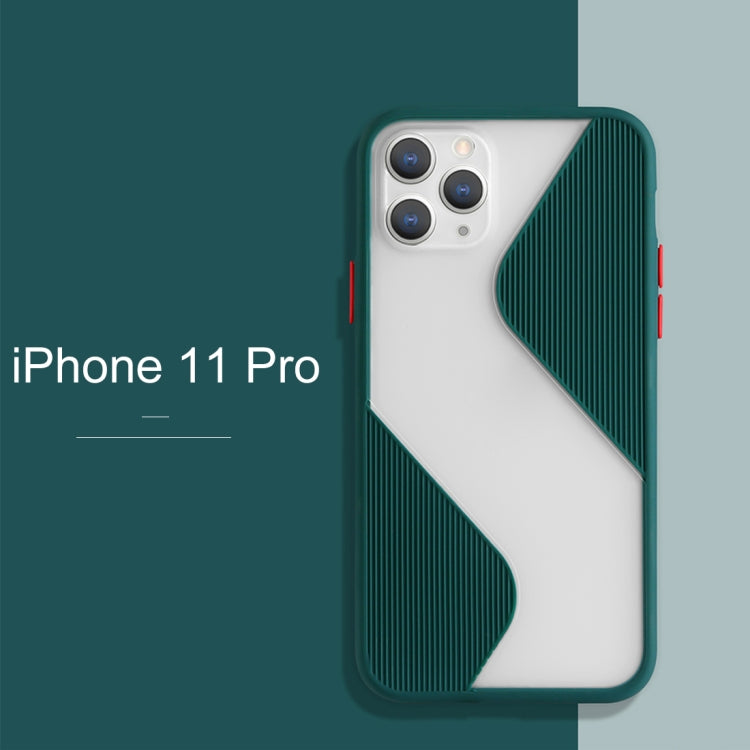 For iPhone 11 Pro Contrast Color Stitching TPU Protective Case