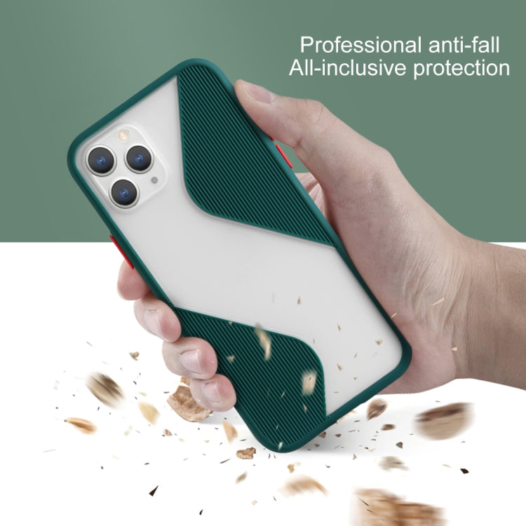 For iPhone 11 Pro Contrast Color Stitching TPU Protective Case