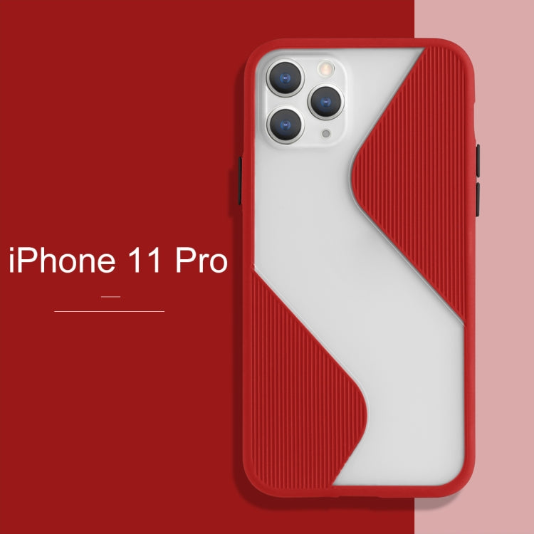 For iPhone 11 Pro Contrast Color Stitching TPU Protective Case