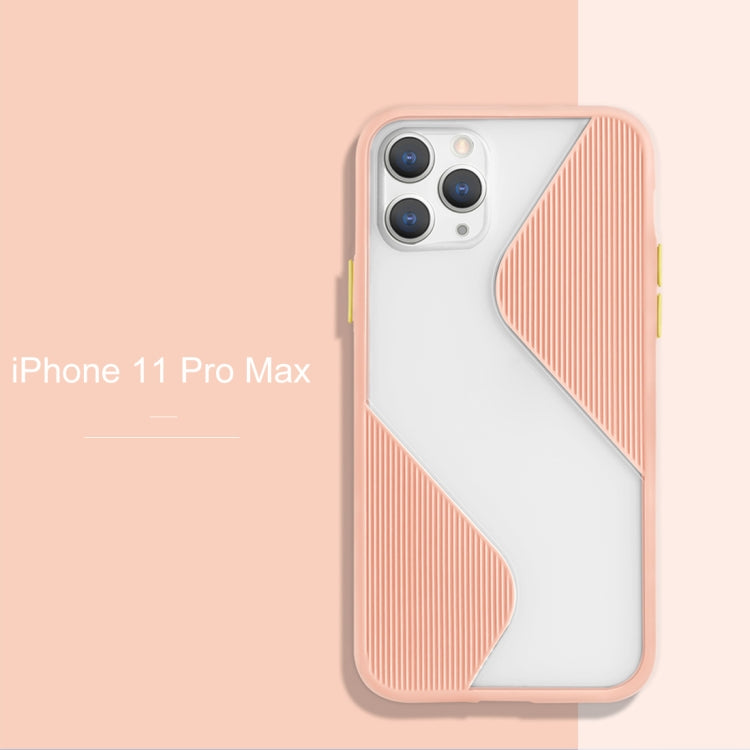 For iPhone 11 Pro Max Contrast Color Stitching TPU Protective Case