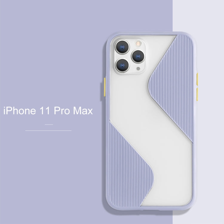 For iPhone 11 Pro Max Contrast Color Stitching TPU Protective Case