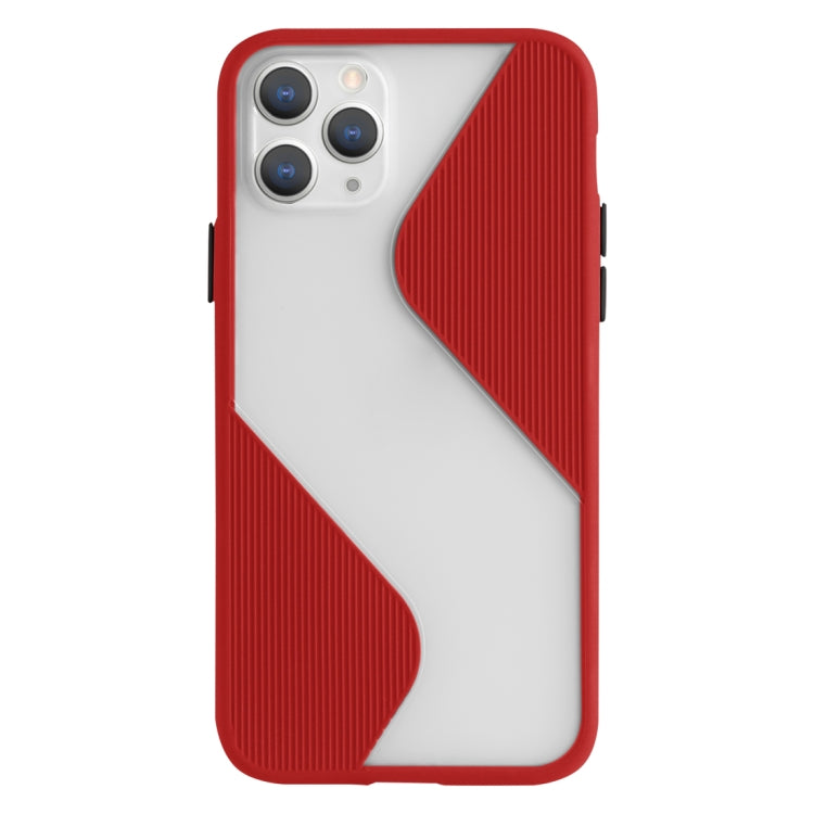 For iPhone 11 Pro Max Contrast Color Stitching TPU Protective Case