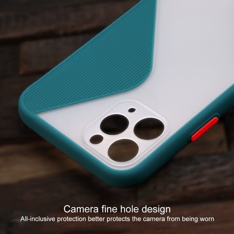 For iPhone 11 Pro Max Contrast Color Stitching TPU Protective Case