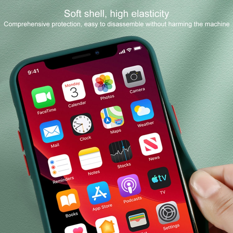 For iPhone 11 Pro Max Contrast Color Stitching TPU Protective Case