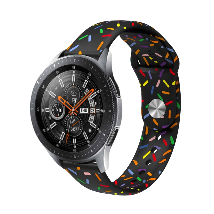 For Samsung Galaxy Watch 6 / 6 Classic Sports Rainbow Dots Silicone Watch Band