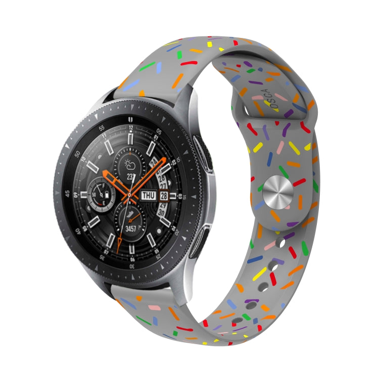 For Samsung Galaxy Watch 6 / 6 Classic Sports Rainbow Dots Silicone Watch Band