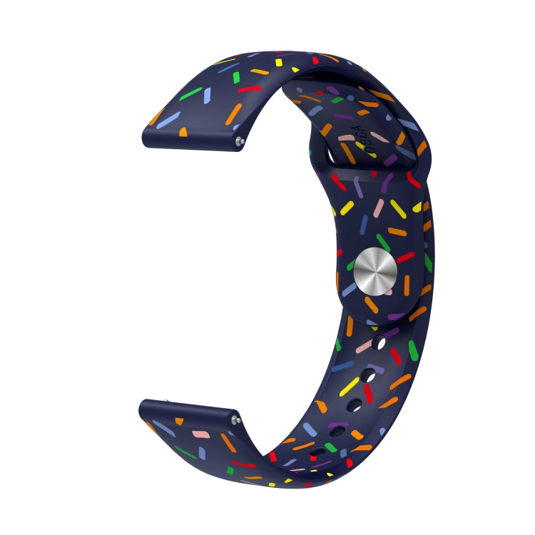 For Samsung Galaxy Watch 6 / 6 Classic Sports Rainbow Dots Silicone Watch Band