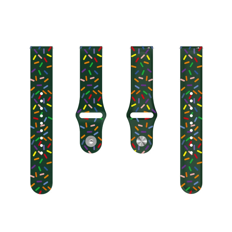 For Samsung Galaxy Watch 6 / 6 Classic Sports Rainbow Dots Silicone Watch Band