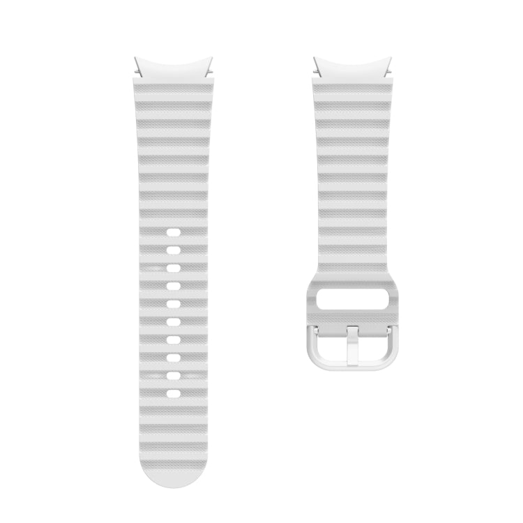 For Samsung Galaxy Watch 6 / 6 Classic Wave Dotted Pure Color Buckle Silicone Watch Band