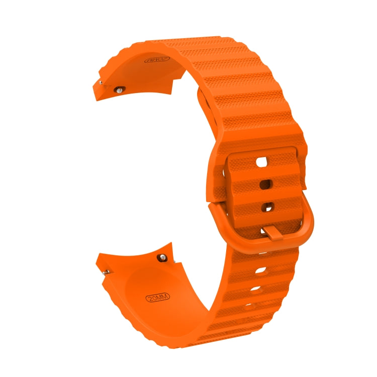For Samsung Galaxy Watch 6 / 6 Classic Wave Dotted Pure Color Buckle Silicone Watch Band