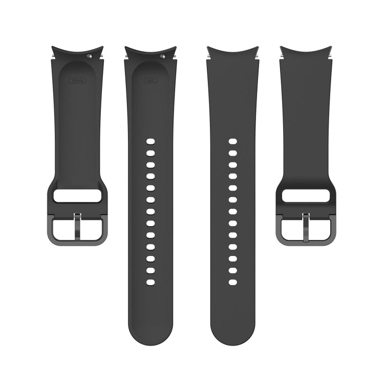 For Samsung Galaxy Watch 6 / 6 Classic Solid Color Buckle Silicone Watch Band, Size: