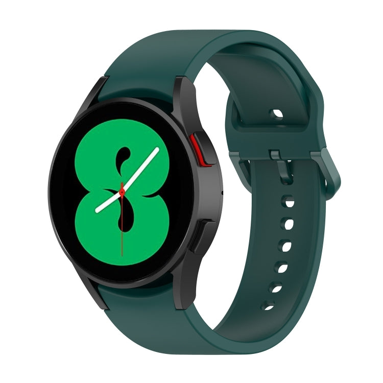 For Samsung Galaxy Watch 6 / 6 Classic Solid Color Buckle Silicone Watch Band, Size: