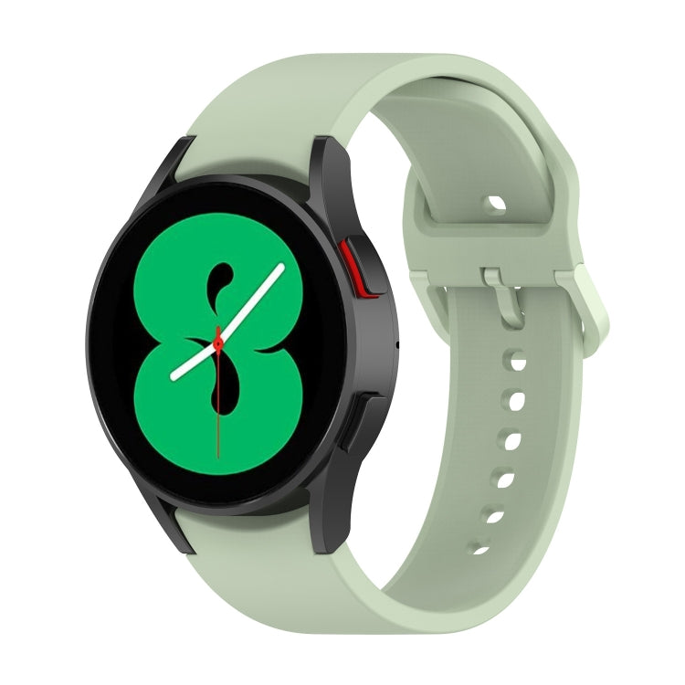 For Samsung Galaxy Watch 6 / 6 Classic Solid Color Buckle Silicone Watch Band, Size: