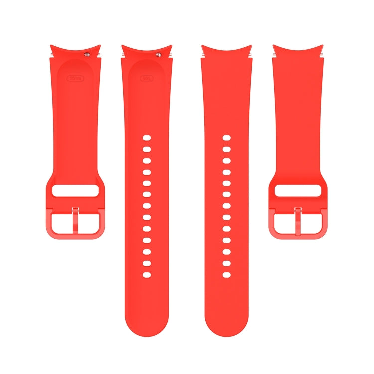 For Samsung Galaxy Watch 6 / 6 Classic Solid Color Buckle Silicone Watch Band, Size: