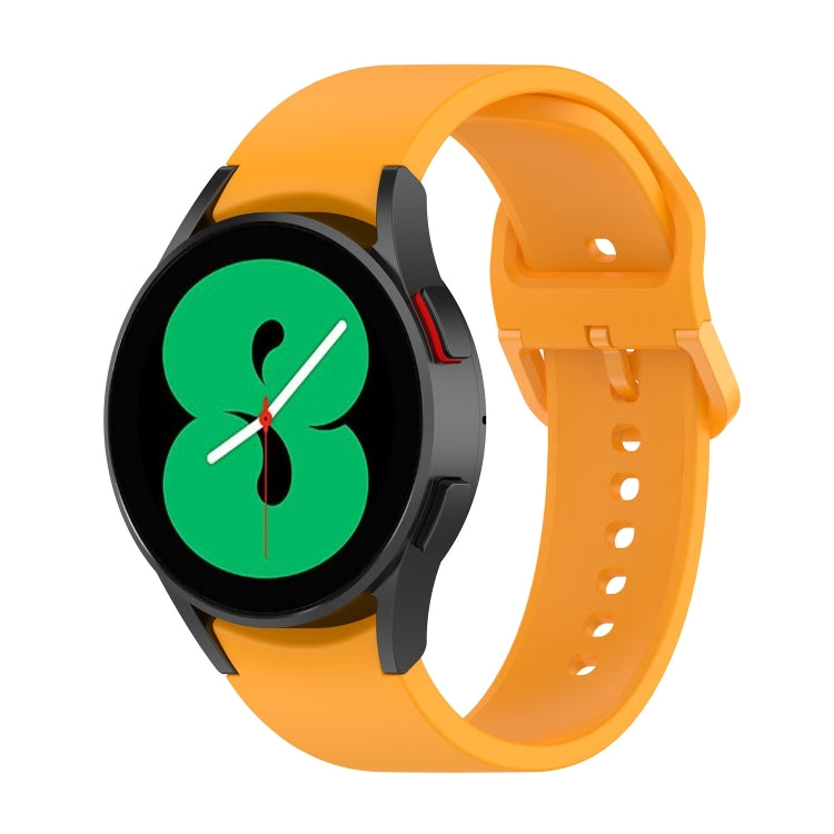 For Samsung Galaxy Watch 6 / 6 Classic Solid Color Buckle Silicone Watch Band, Size:
