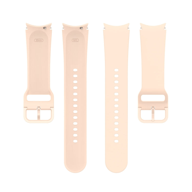 For Samsung Galaxy Watch 6 / 6 Classic Solid Color Buckle Silicone Watch Band, Size: