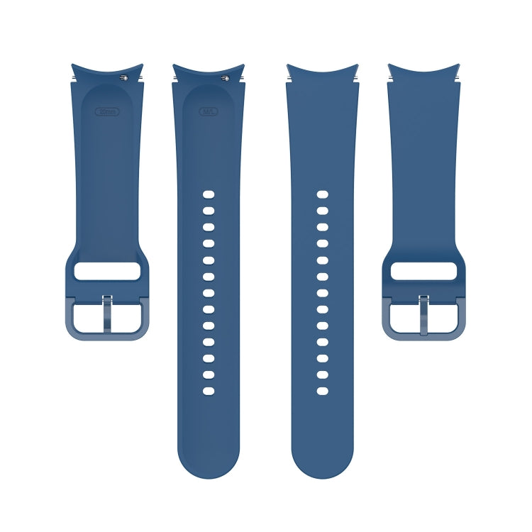 For Samsung Galaxy Watch 6 / 6 Classic Solid Color Buckle Silicone Watch Band, Size: