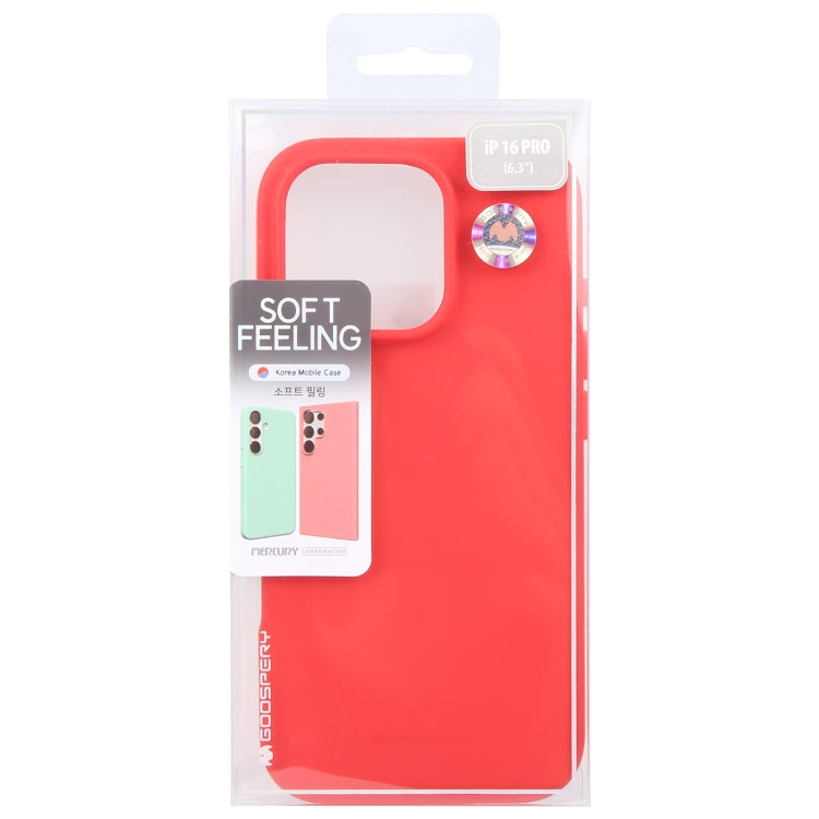For iPhone 16 Pro GOOSPERY SOFT FEELING Liquid TPU Soft Phone Case