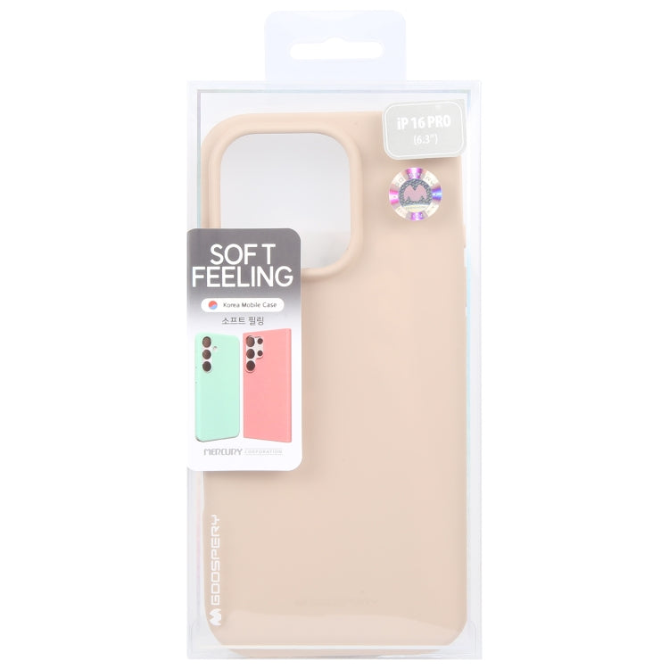 For iPhone 16 Pro GOOSPERY SOFT FEELING Liquid TPU Soft Phone Case