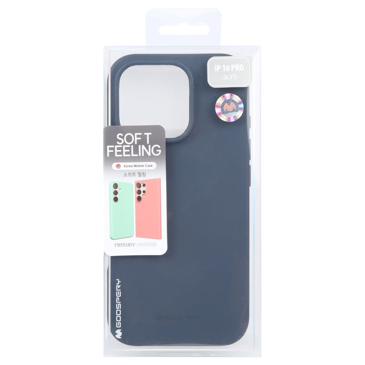 For iPhone 16 Pro GOOSPERY SOFT FEELING Liquid TPU Soft Phone Case