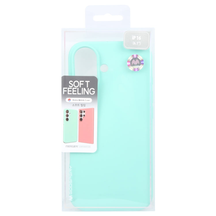 For iPhone 16 Plus GOOSPERY SOFT FEELING Liquid TPU Soft Phone Case