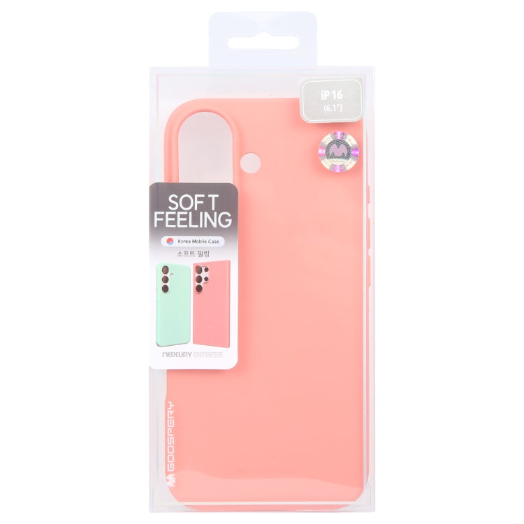 For iPhone 16 Plus GOOSPERY SOFT FEELING Liquid TPU Soft Phone Case