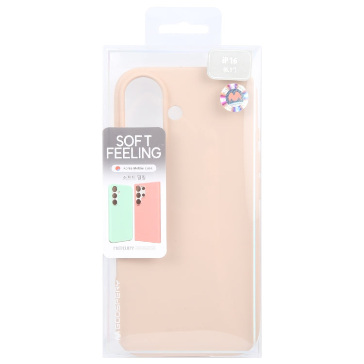 For iPhone 16 GOOSPERY SOFT FEELING Liquid TPU Soft Phone Case