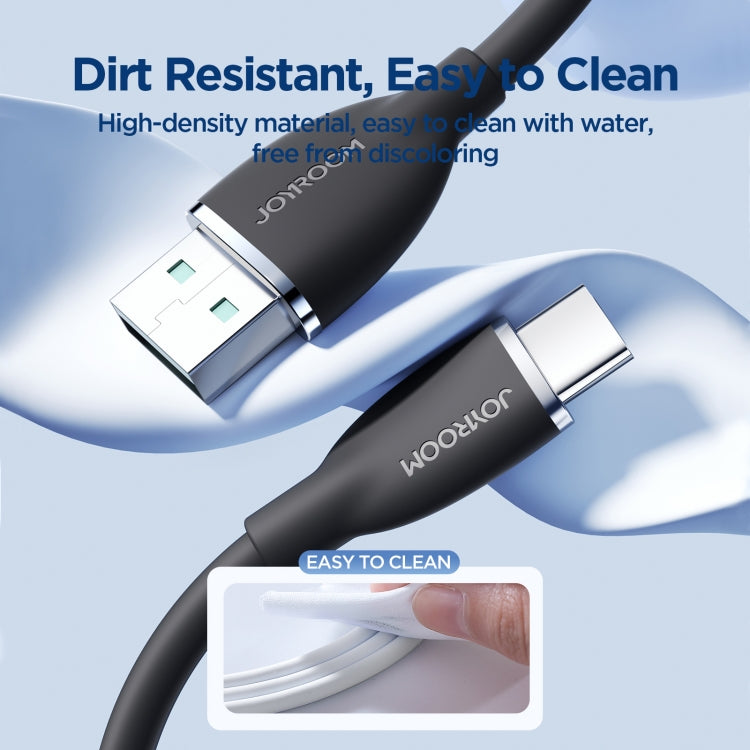 JOYROOM SA29-AC3 3A USB to USB-C/Type-C Liquid Silicone Fast Charging Data Cable, Length: 1.2m
