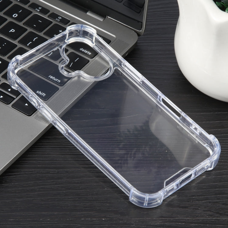 For iPhone 16 Plus MERCURY GOOSPERY SUPER Four-Corner Shockproof TPU Phone Case - Transparent