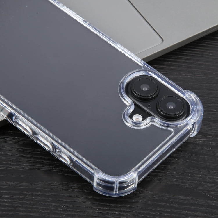 For iPhone 16 Plus MERCURY GOOSPERY SUPER Four-Corner Shockproof TPU Phone Case - Transparent
