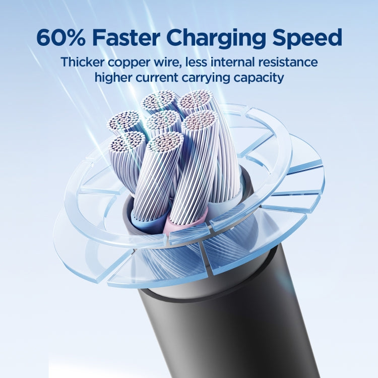JOYROOM SA29-AC3 3A USB to USB-C/Type-C Liquid Silicone Fast Charging Data Cable, Length: 2m