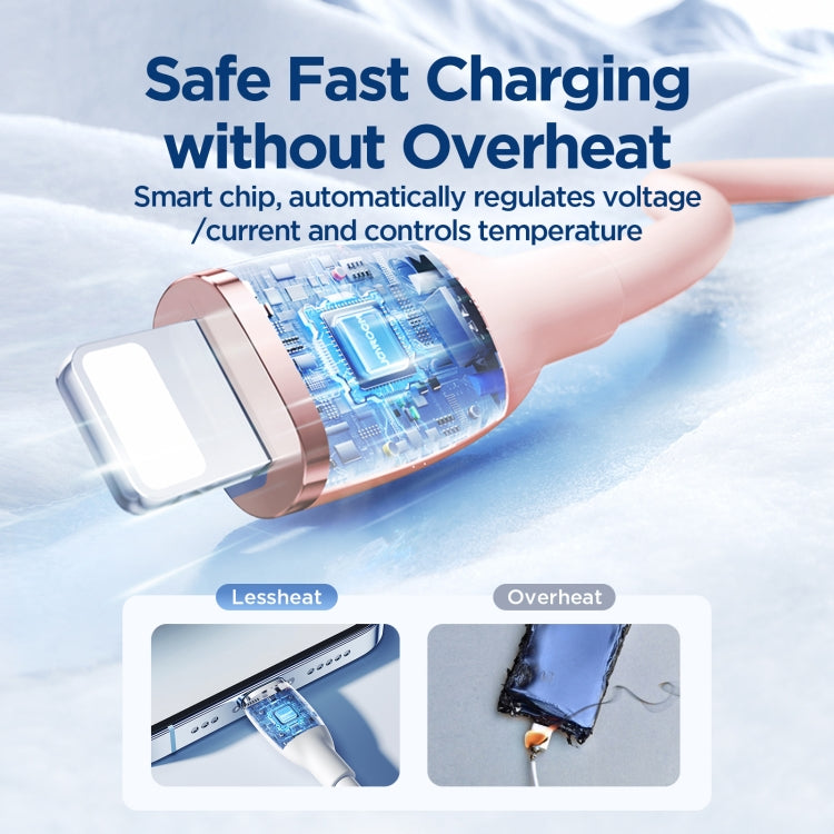 JOYROOM SA29-AL3 3A USB to 8 Pin Liquid Silicone Fast Charging Data Cable, Length: 1.2m