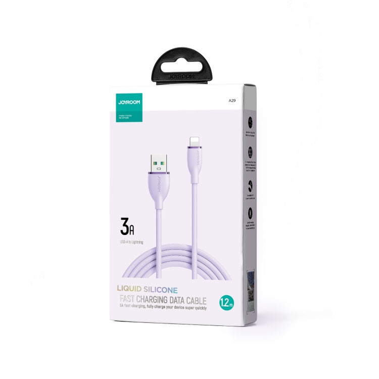 JOYROOM SA29-AL3 3A USB to 8 Pin Liquid Silicone Fast Charging Data Cable, Length: 1.2m
