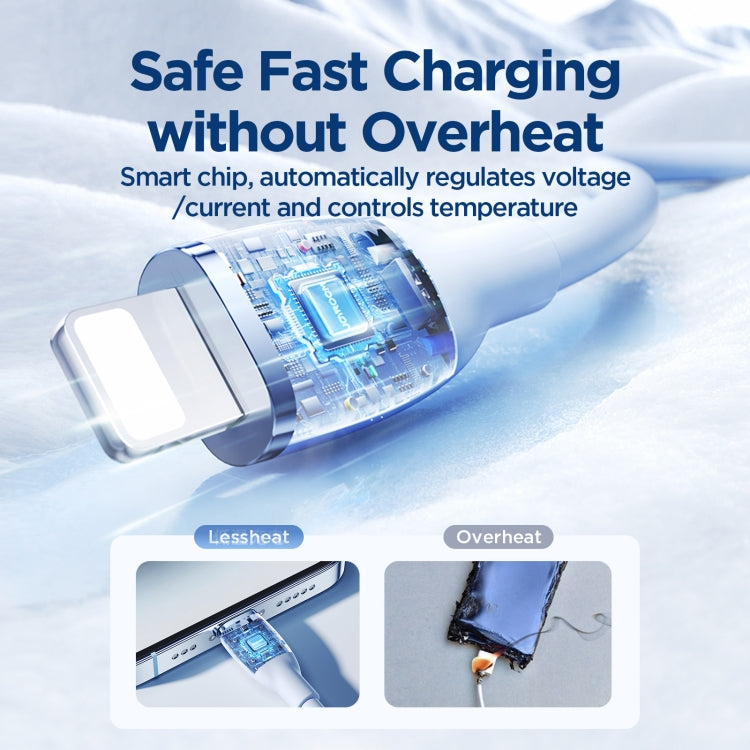 JOYROOM SA29-AL3 3A USB to 8 Pin Liquid Silicone Fast Charging Data Cable, Length: 1.2m